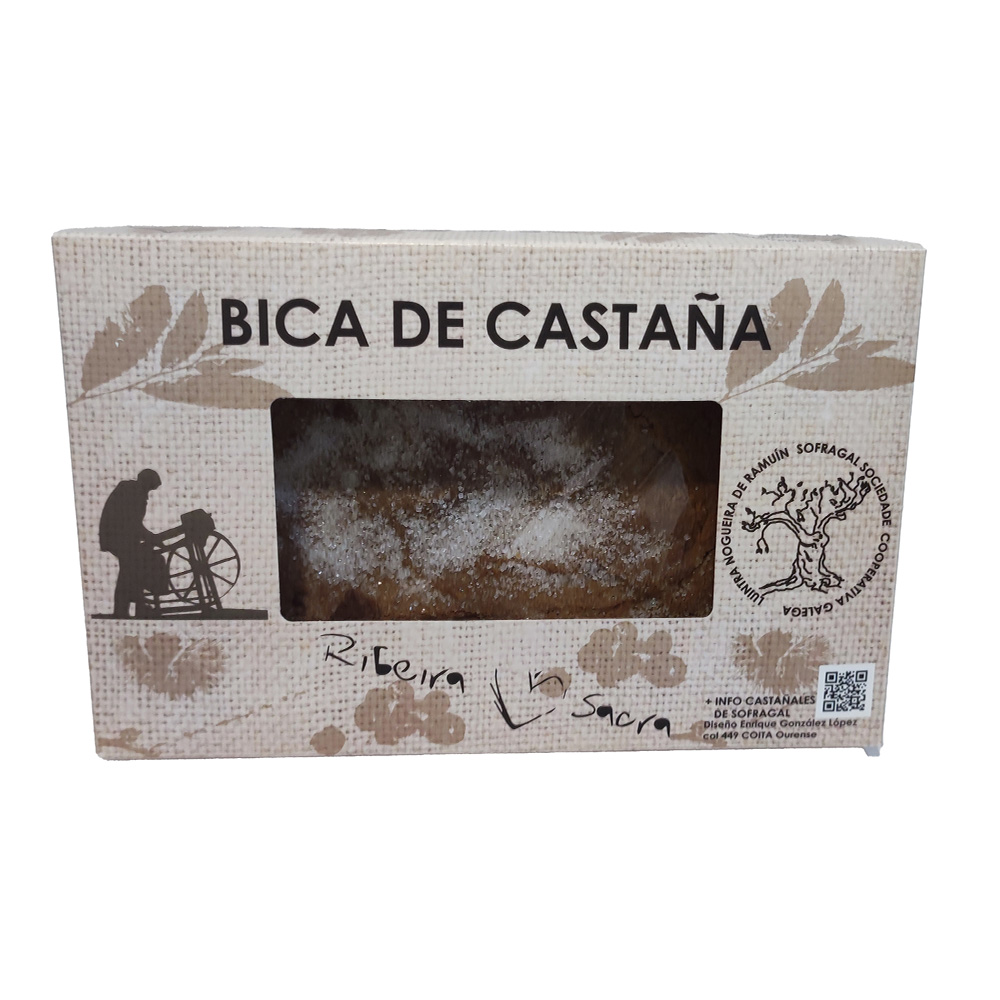 Bica / bizcocho de castaña de la Ribeira Sacra